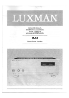 Luxman M-03-Owners-Manual